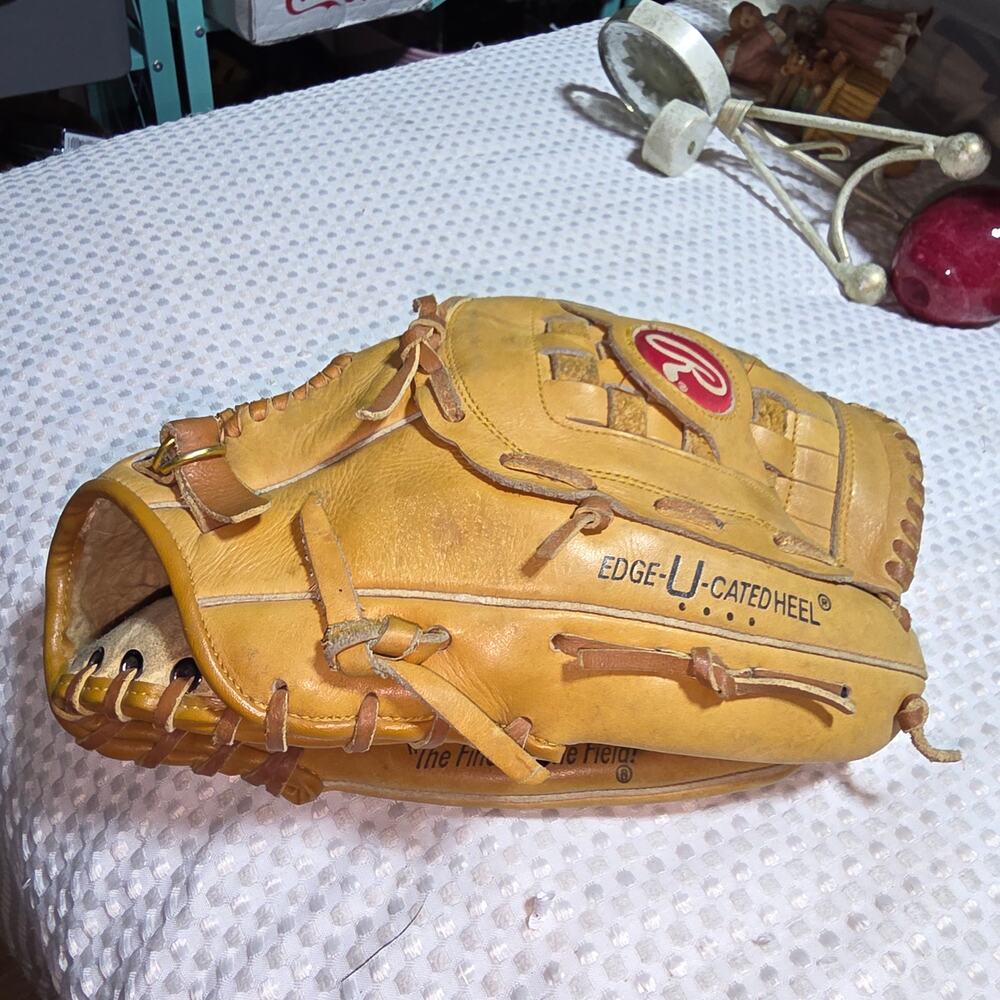 RAWLINGS VINTAGE LEATHER FASTBACK Sz 13.5 BASEBALL MITT GLOVE